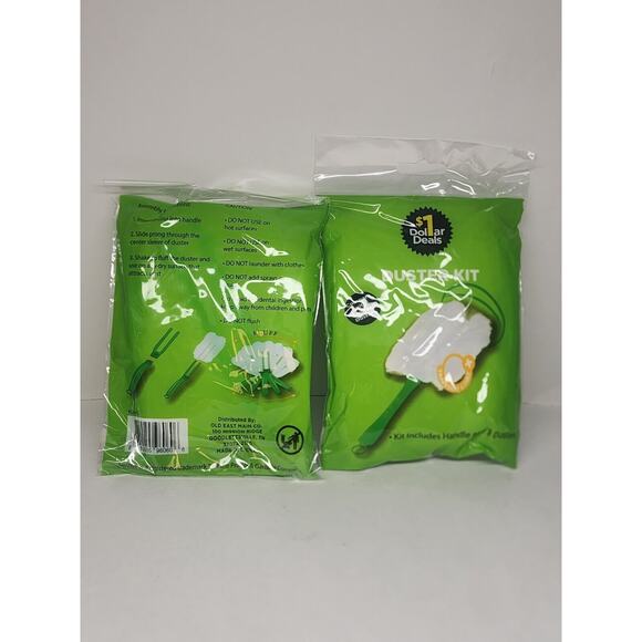 Duster Kit Short Handle Starter Kit, 1 Handle, 3 Dusters 2 Pack - Picture 2 of 2